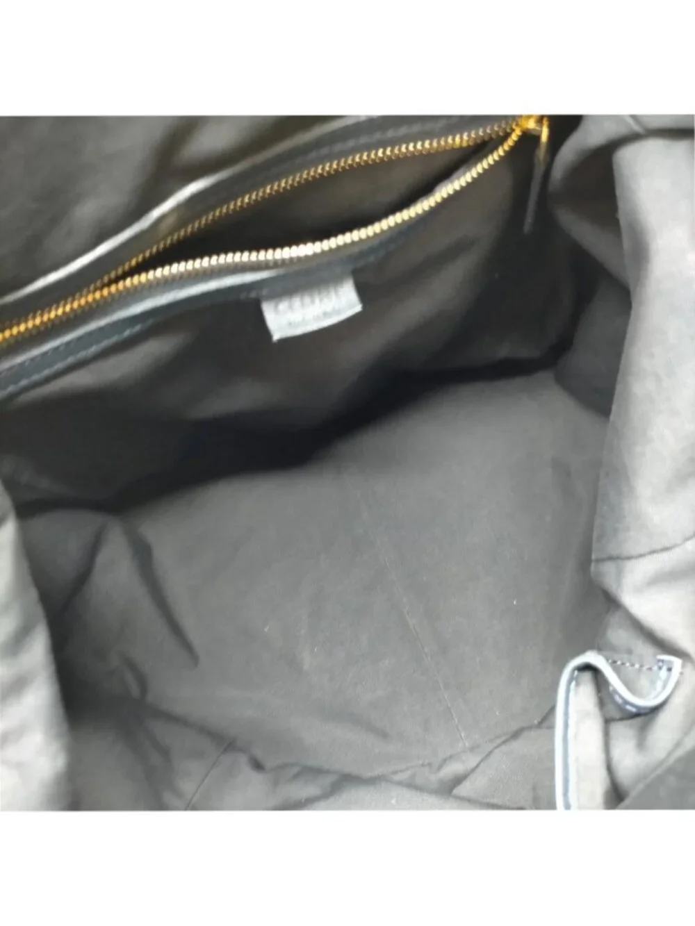 Authentic Celine Navy Blue Pebbled Leather Padlock Top Handle Doctor Satchel Bag